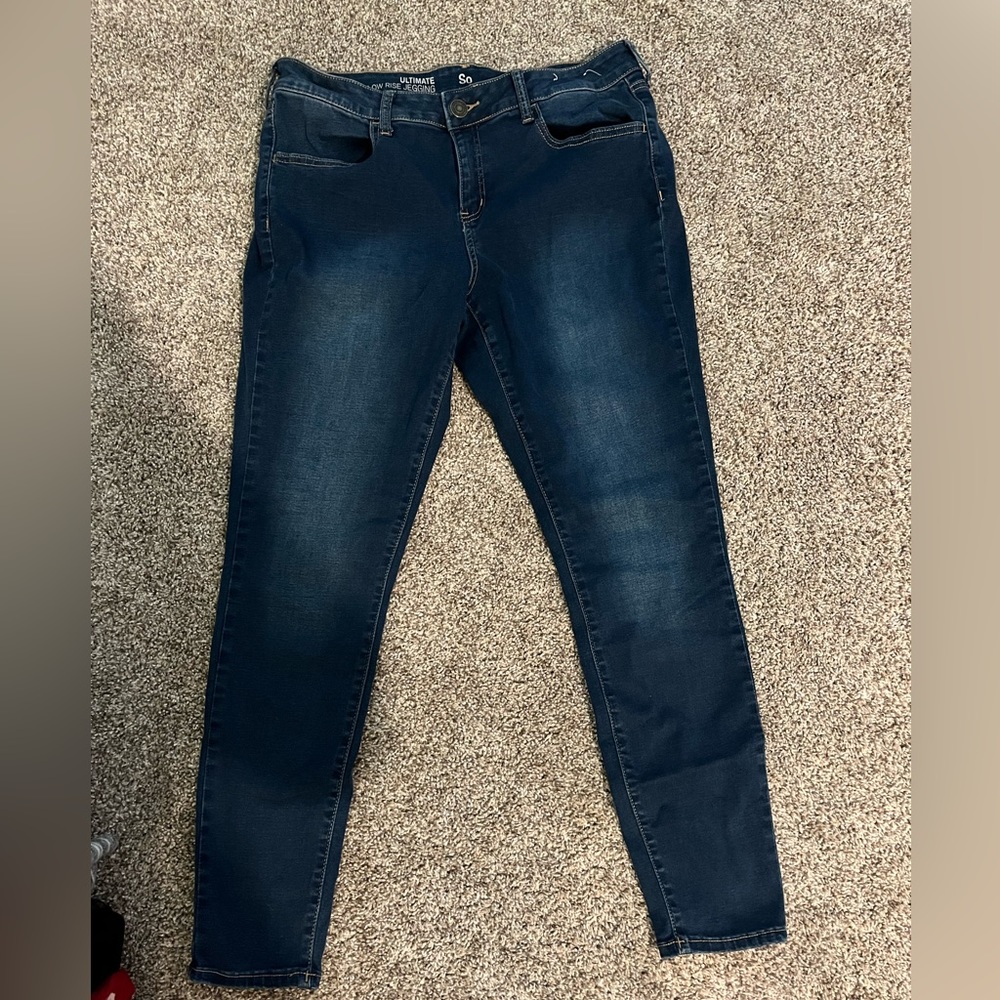 SO, Blue jeggings, size 15